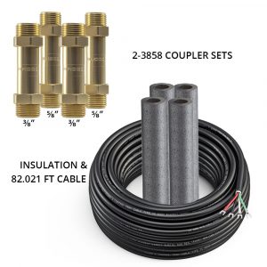 MRCOOL DIY Coupler Kit 3/8 + 5/8 with 75ft Communication Wire