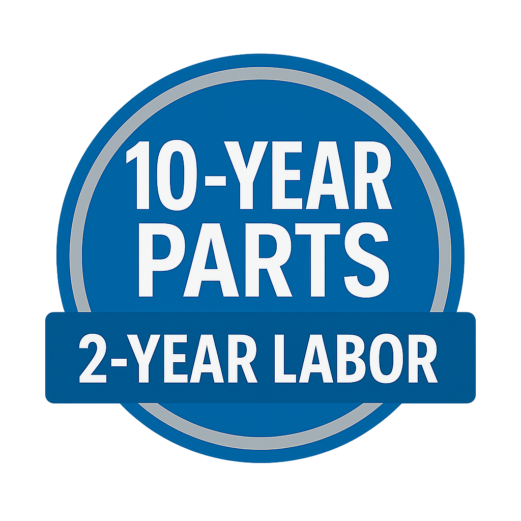 10-year parts 2-year labor