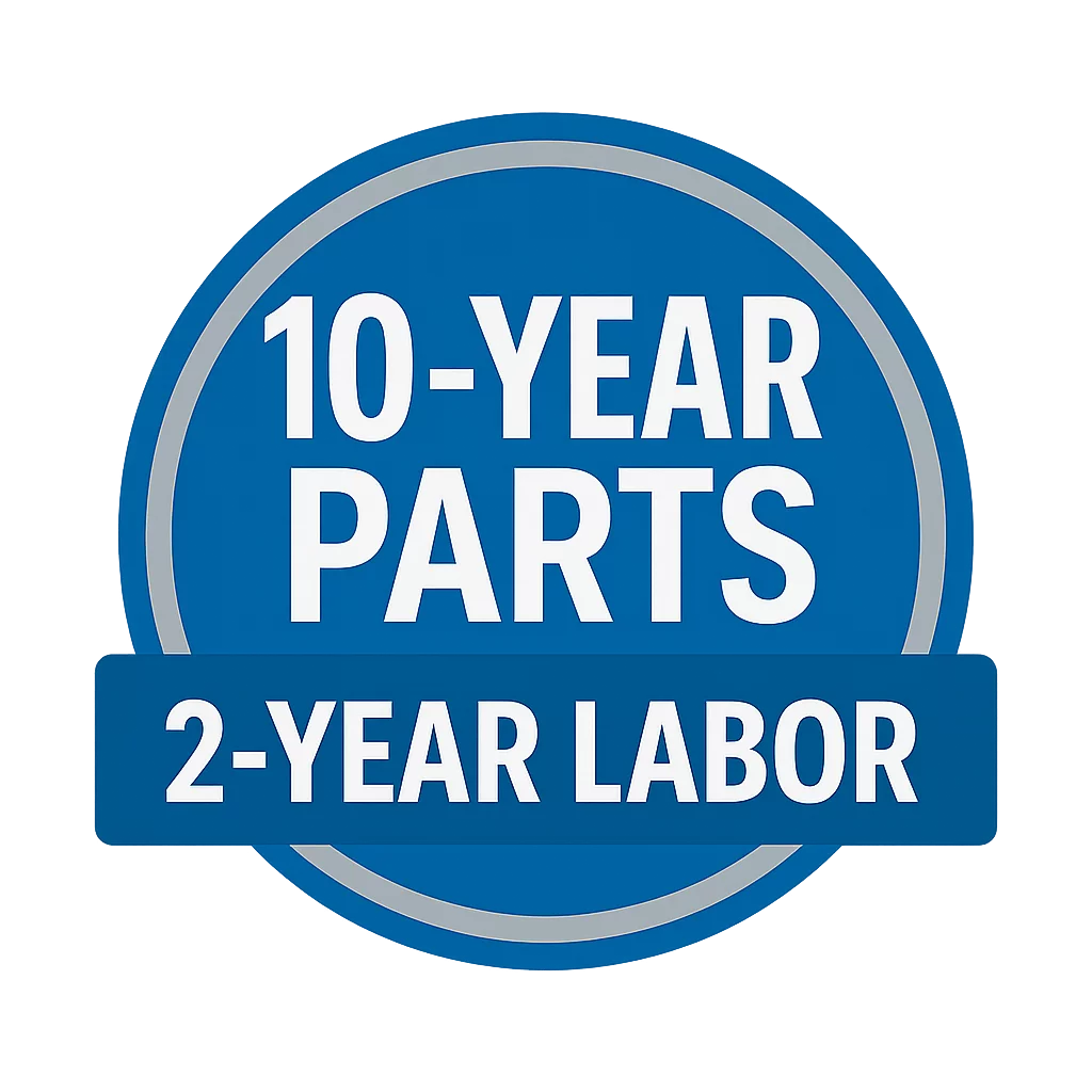 10-year parts 2-year labor