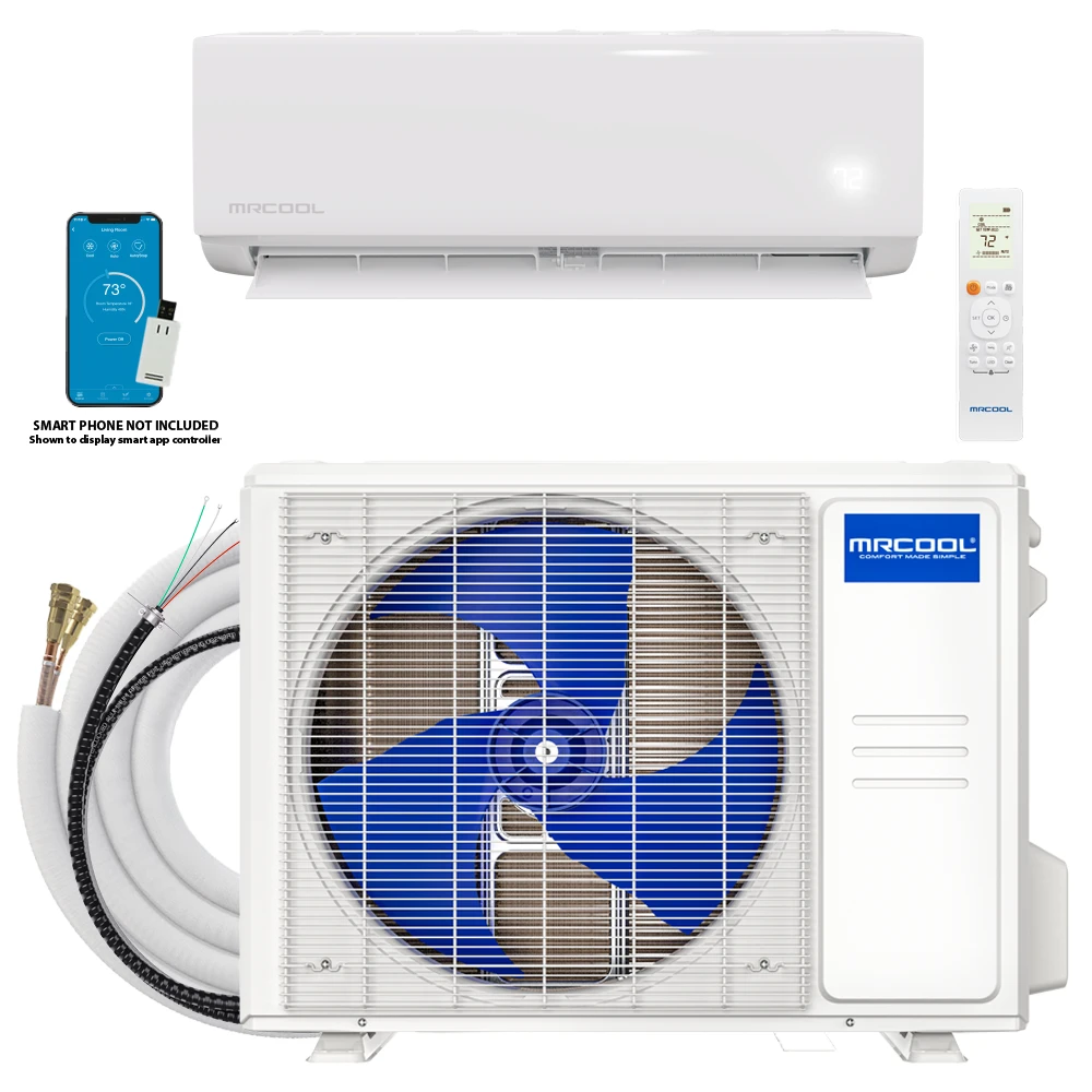 DIY Select 1st Gen - R454B - 9K BTU 115V White Wall Mount Air handler + Condenser 10 DIY Select 1st Gen 9K BTU 115V R‑454B Mini‑Split White